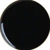 Black With Gold Rim Plastic Dinner Plates 10ct