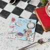 Blue Alice in Wonderland Dessert Napkins 20ct