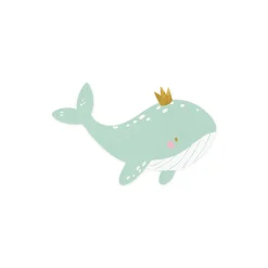 Blue Baby Whale Dessert Napkins 20ct