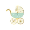 Blue Carriage Baby Shower Dessert Napkins 20ct