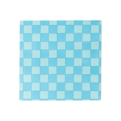 Blue Checkered Lunch Napkins 16ct
