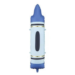 Blue Crayon Foil Balloon 41in