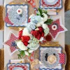 Blue Ditsy Floral Lunch Plates 8ct
