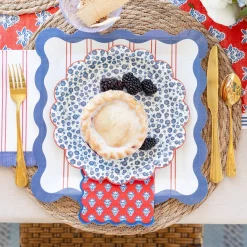 Blue Ditsy Floral Lunch Plates 8ct