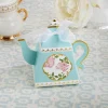 Blue Floral Tea Time Favor Boxes 24ct
