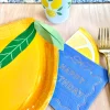 Blue Happy Birthday Gold Bow Dessert Napkins 20ct