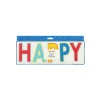 Blue Multicolor Happy Birthday Banner