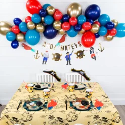 Blue & Red Pirate DIY Balloon Garland Kit 6ft