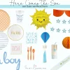 Blue Star Baby Shower Banner 9.5ft