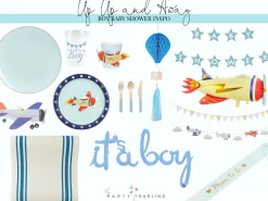Blue Star Baby Shower Banner 9.5ft