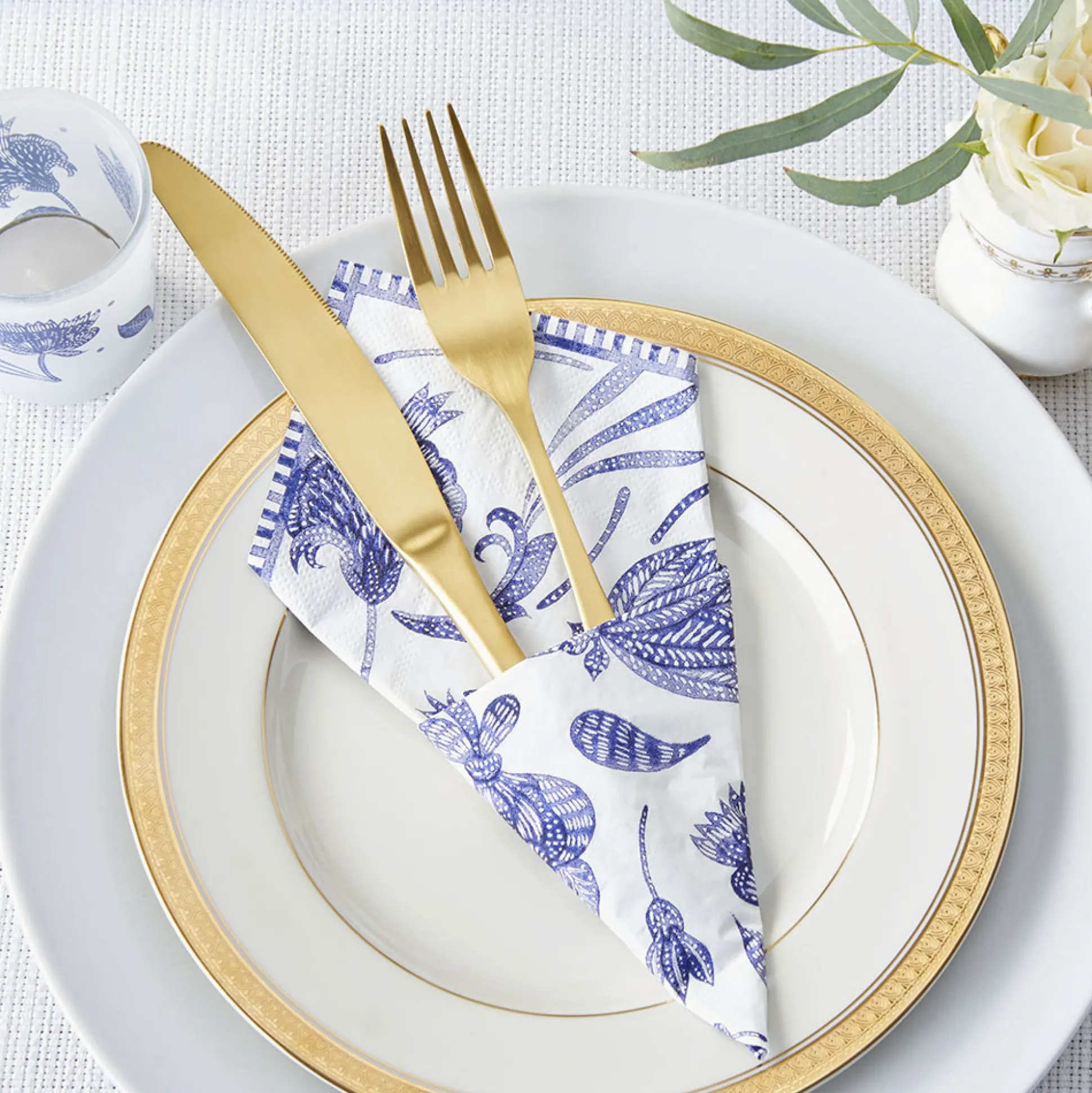 Blue Willow Lunch Napkins 30ct