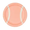 Blush Pink Tennis Ball Dessert Plates 8ct