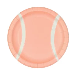 Blush Pink Tennis Ball Dessert Plates 8ct