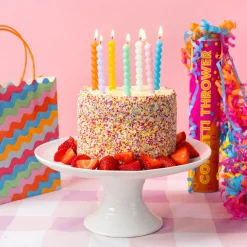 Bobble Multicolored Birthday Candles 8ct