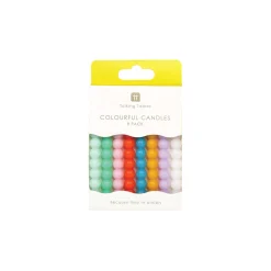 Bobble Multicolored Birthday Candles 8ct