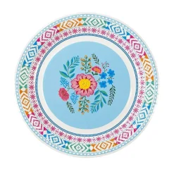 Boho Floral Paper Lunch Plates 12ct
