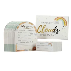 Boho Rainbow Baby Shower Advice Cards & Baby Shower Game