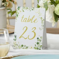 Botanical Garden Wedding Table Numbers (1-25)