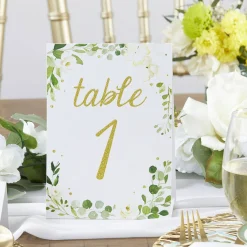 Botanical Garden Wedding Table Numbers (1-25)