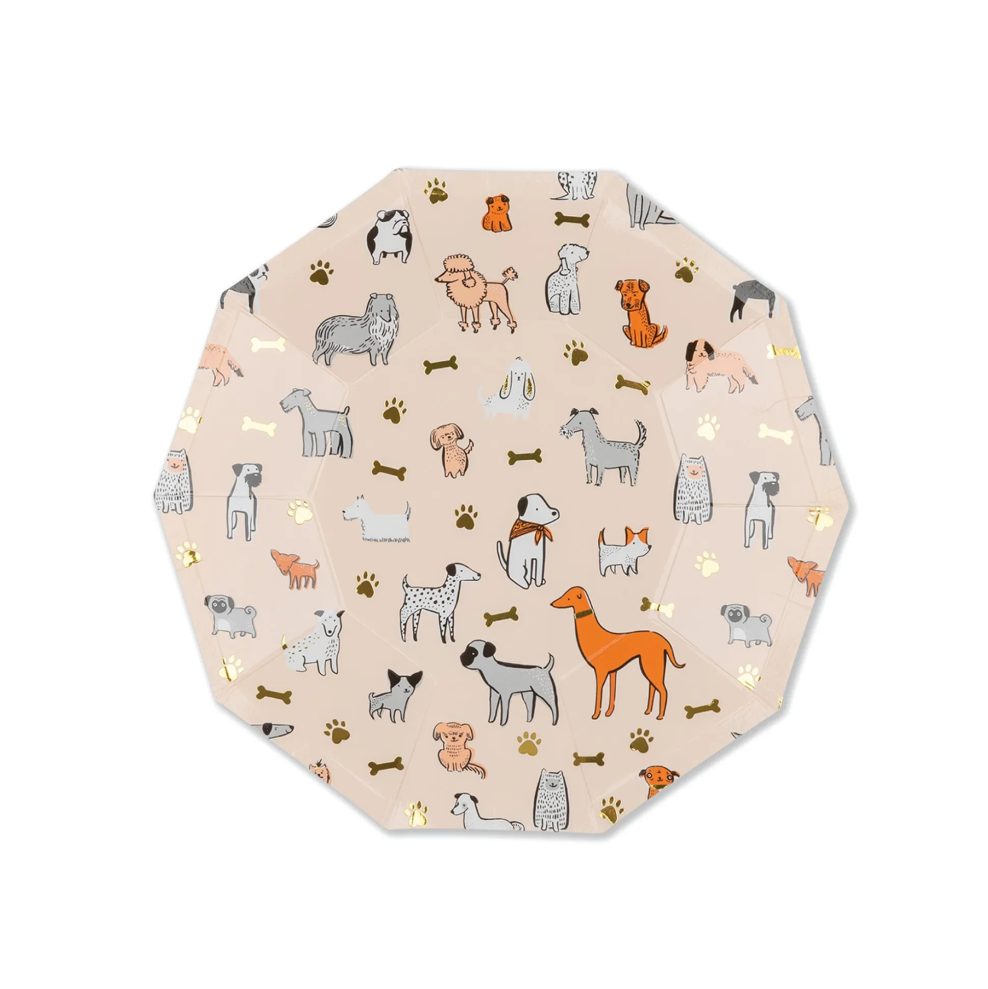 Bow Wow Dog Dessert Plates 8ct