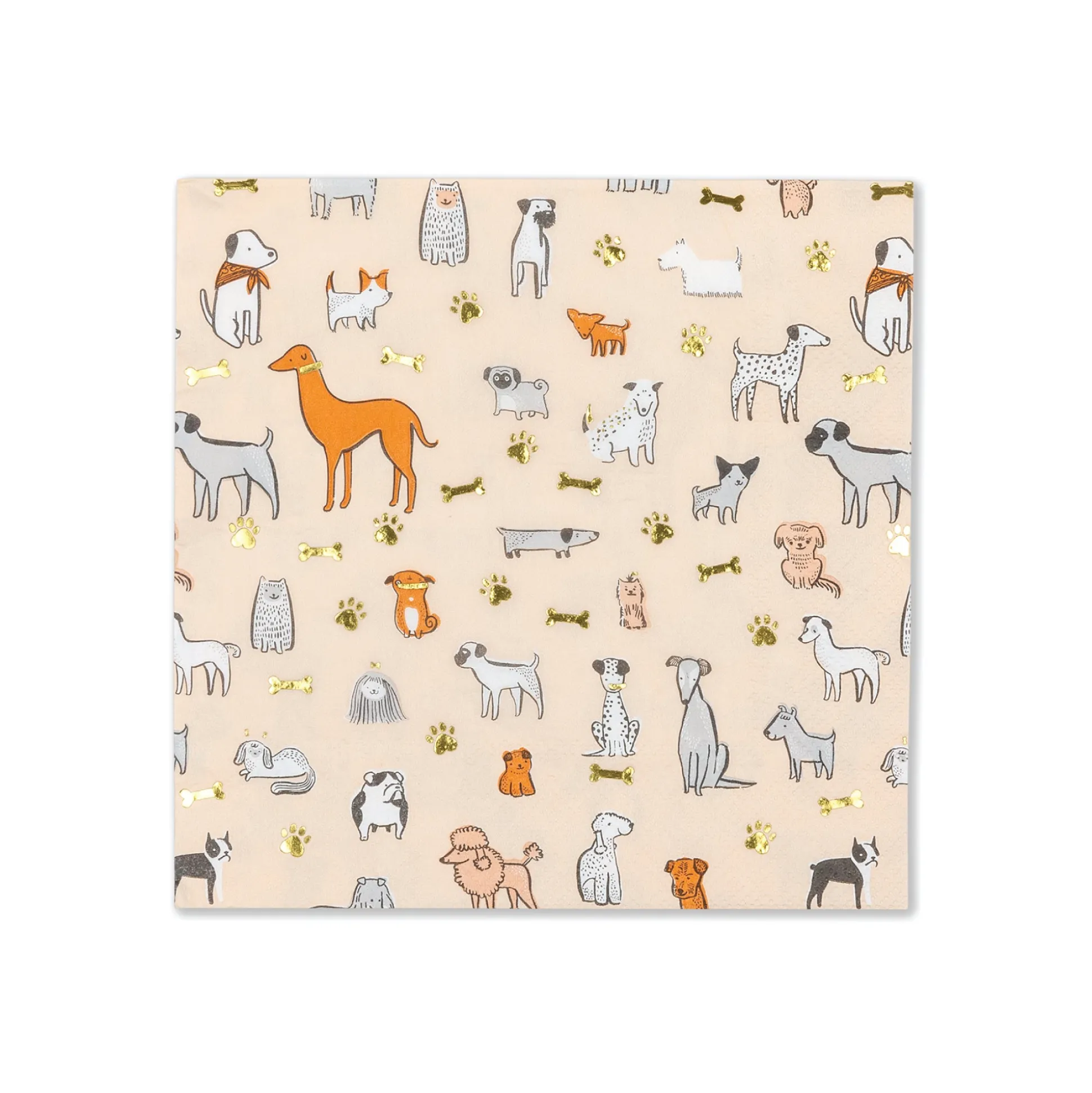 Bow Wow Dog Lunch Napkins 16ct