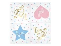Boy or Girl Gender Reveal Lunch Napkins 20ct