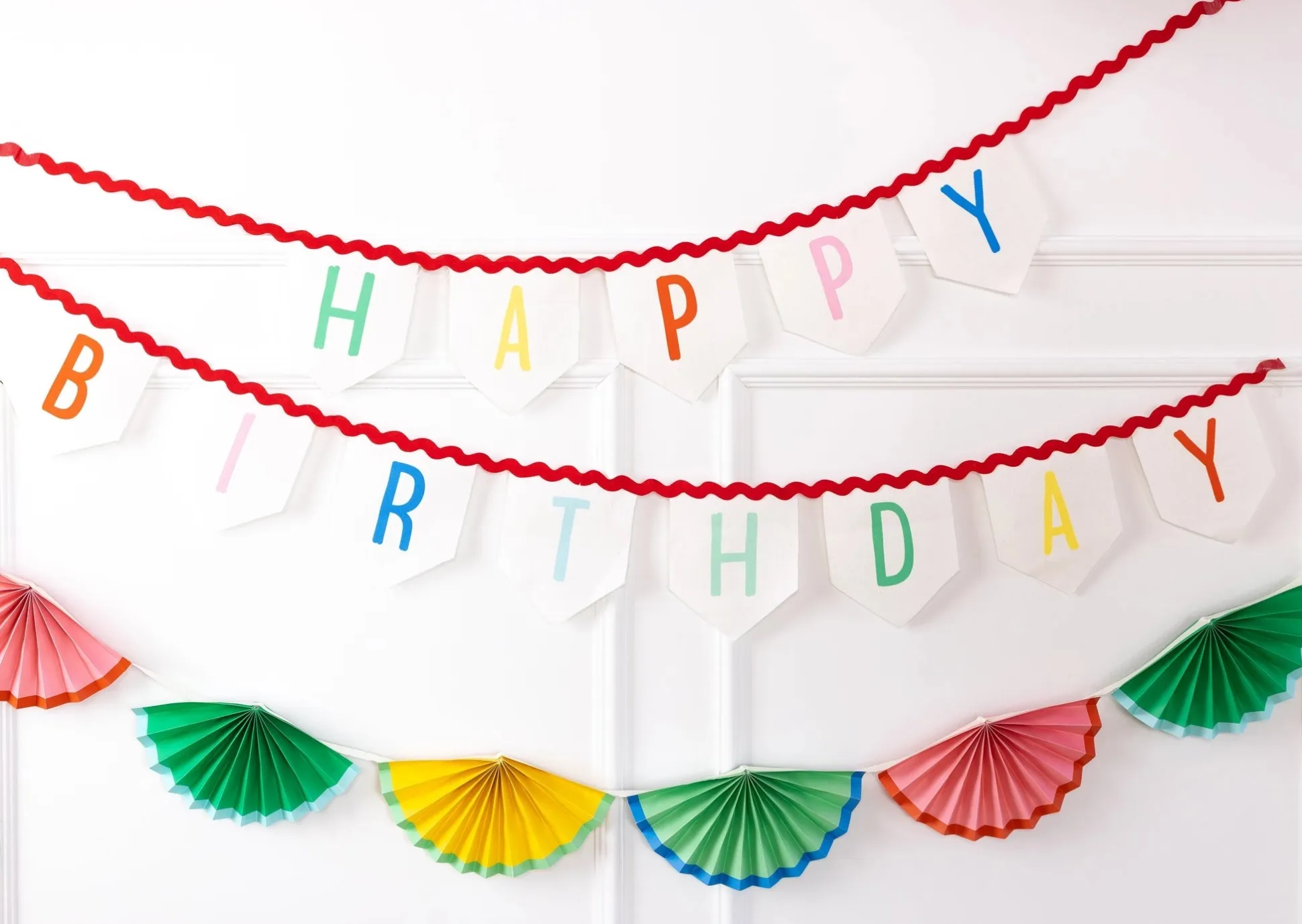 Bright Birthday Bunting Banner 7ft