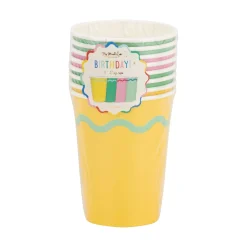 Bright Birthday Party Paper Cups 8ct