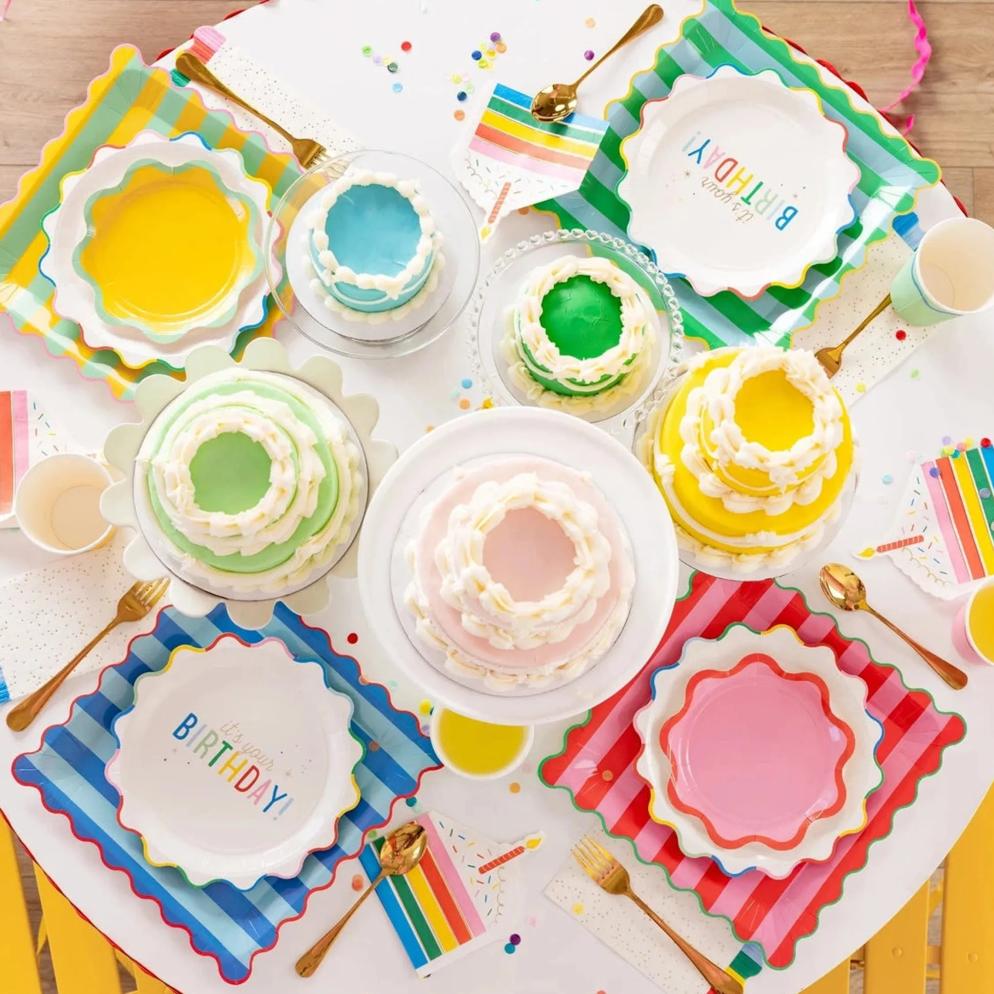 Bright Birthday Polka Dot Table Runner 10ft