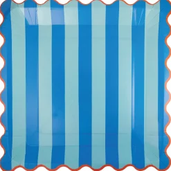 Bright Birthday Stripes Dinner Plates 8ct