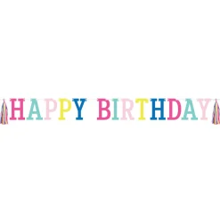 Bright Happy Birthday Banner 7ft