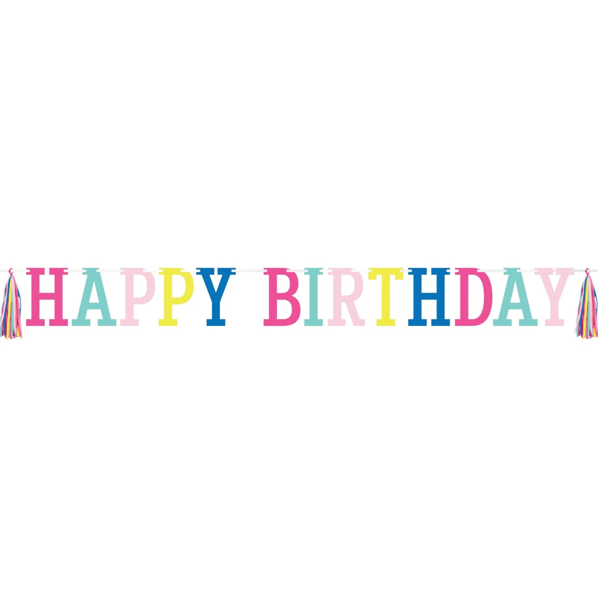 Bright Happy Birthday Banner 7ft