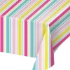 Bright Striped Paper Table Cover