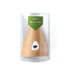 Brown Bear Party Hats 8ct