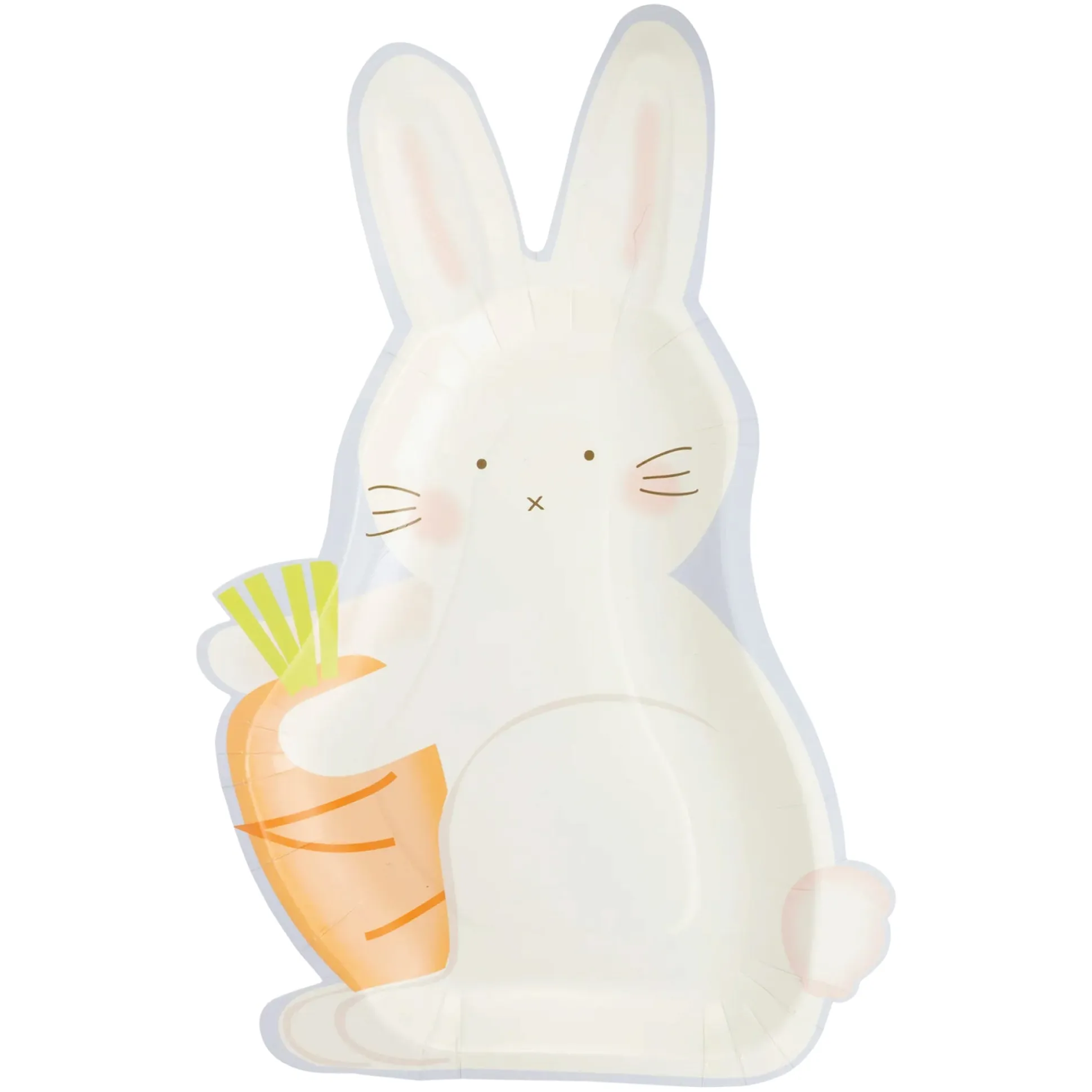 Bunny with Carrot Lunch Plates 8ct