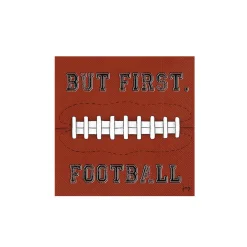 But First, Football Dessert Napkins 20ct