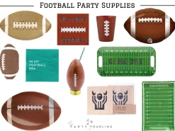 But First, Football Dessert Napkins 20ct