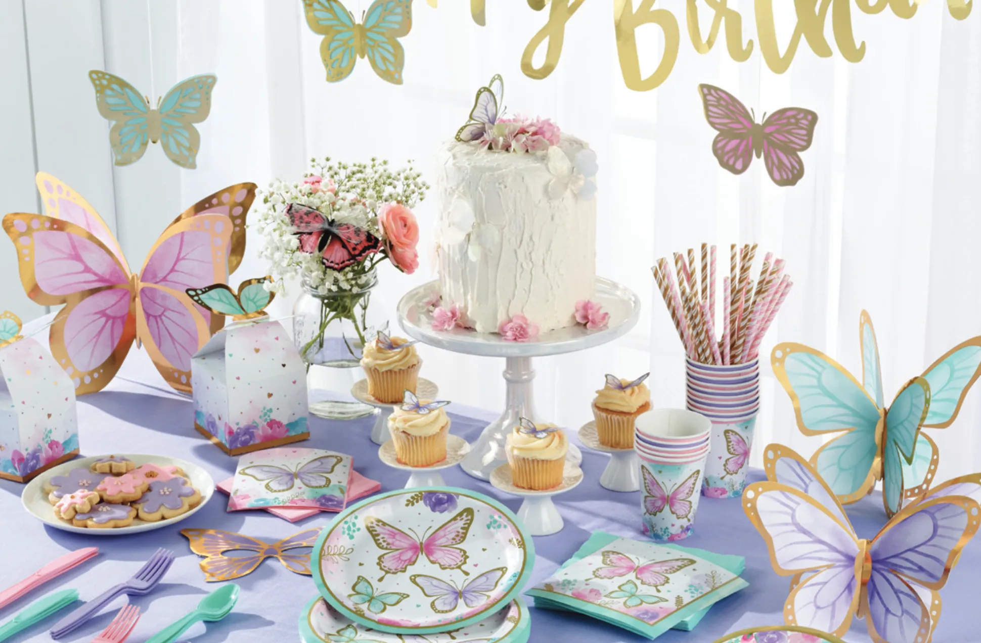 Butterfly Dessert Napkins 16ct