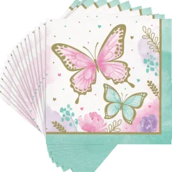 Butterfly Lunch Napkins 16ct