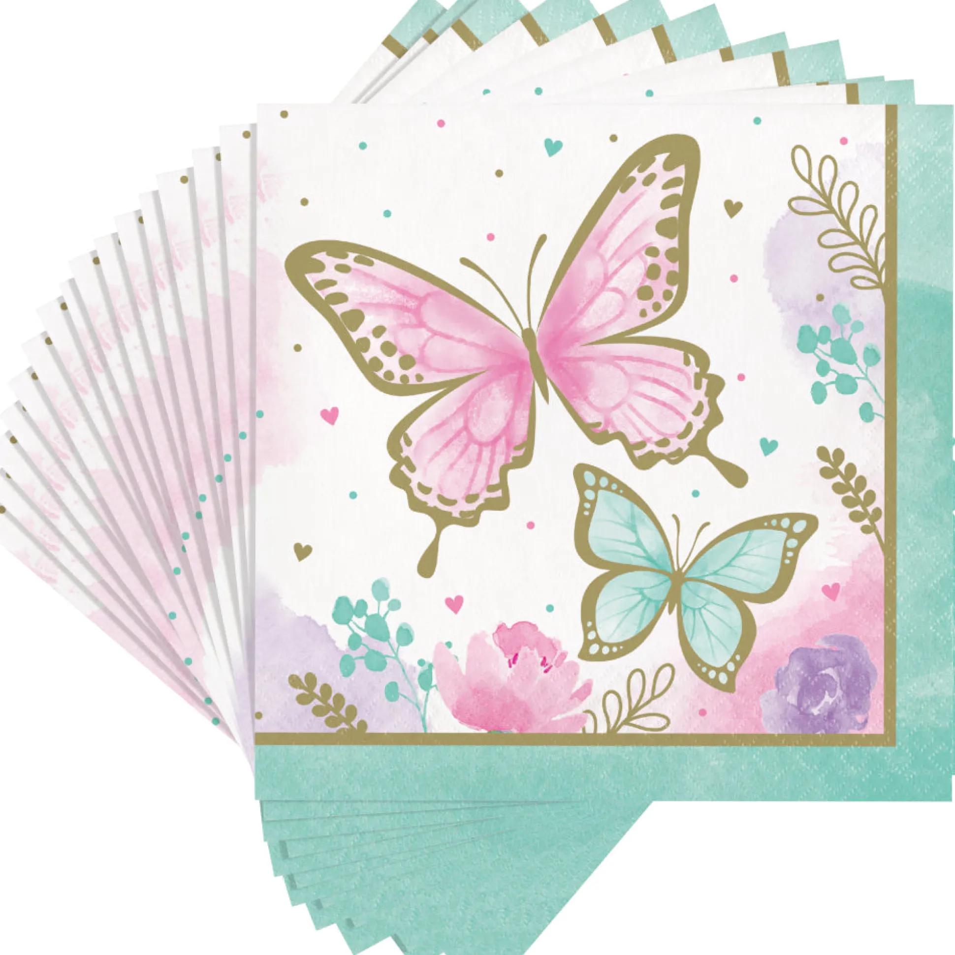Butterfly Lunch Napkins 16ct