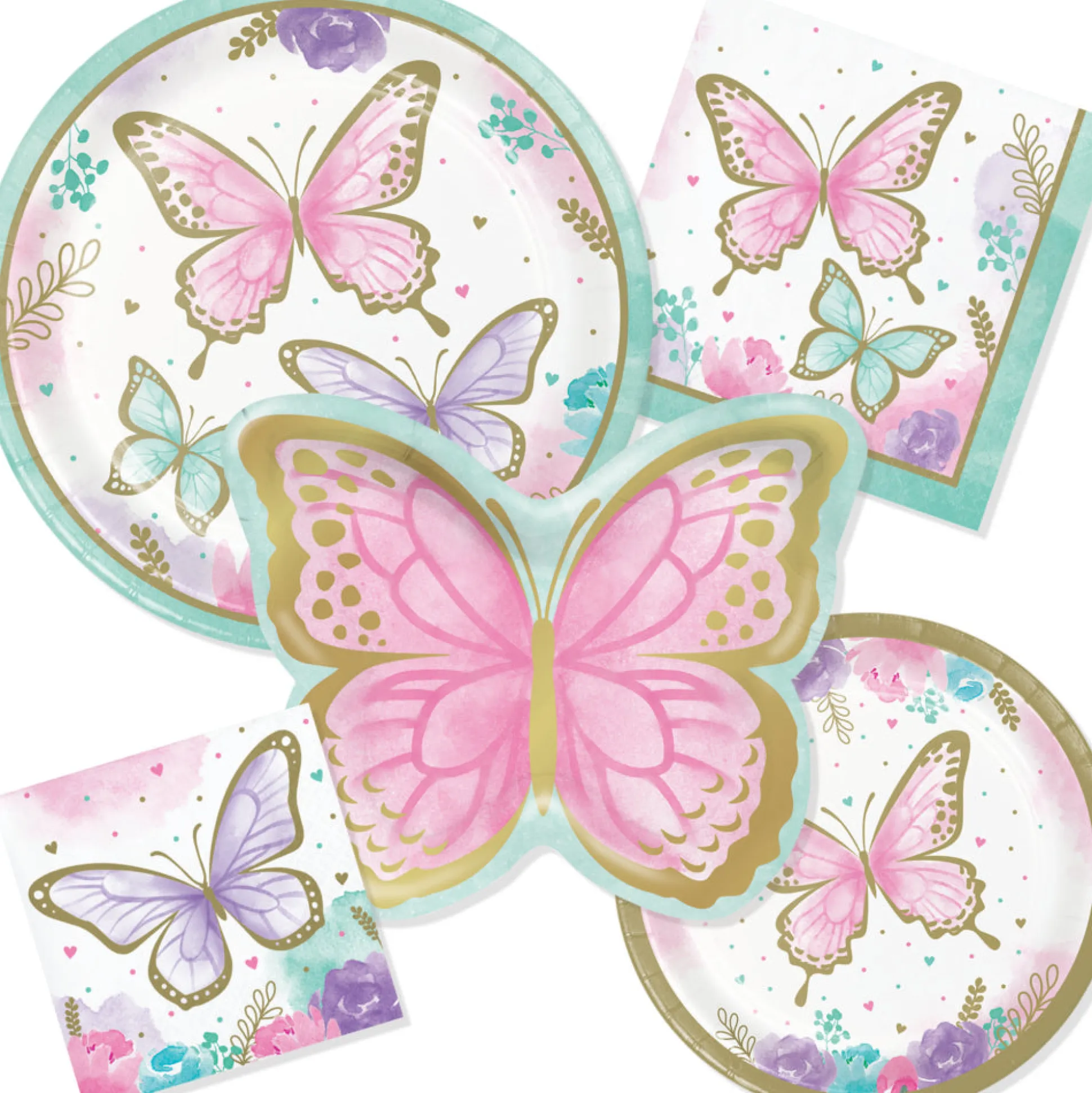 Butterfly Lunch Plates 8ct