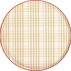 Camping Gingham Plaid Dinner Plates 8ct