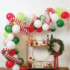 Candy Cane Christmas Balloon Garland Kit
