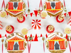 Carnival Tent Lunch Plates 8ct