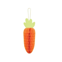Carrot Honeycomb Decoration 7in
