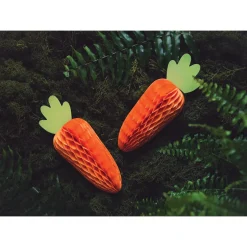 Carrot Honeycomb Decoration 7in
