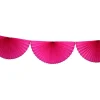 Cerise Bunting Fan Garland 10ft