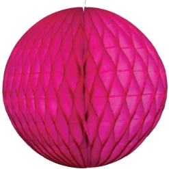 Cerise Honeycomb Tissue Ball