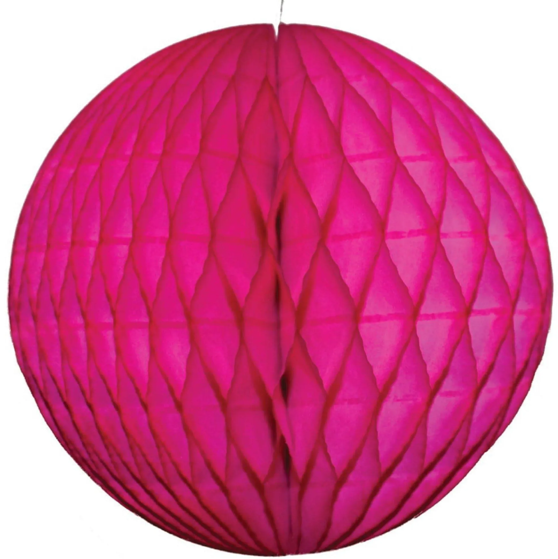 Cerise Honeycomb Tissue Ball
