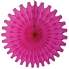 Cerise Tissue Paper Fan 18in